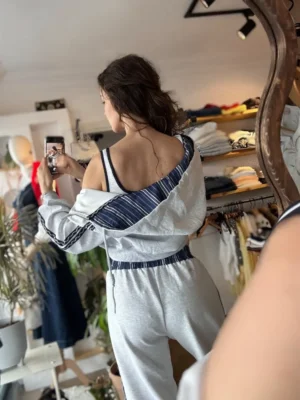 Crop Fermuarlı Kapşonlu Sweat